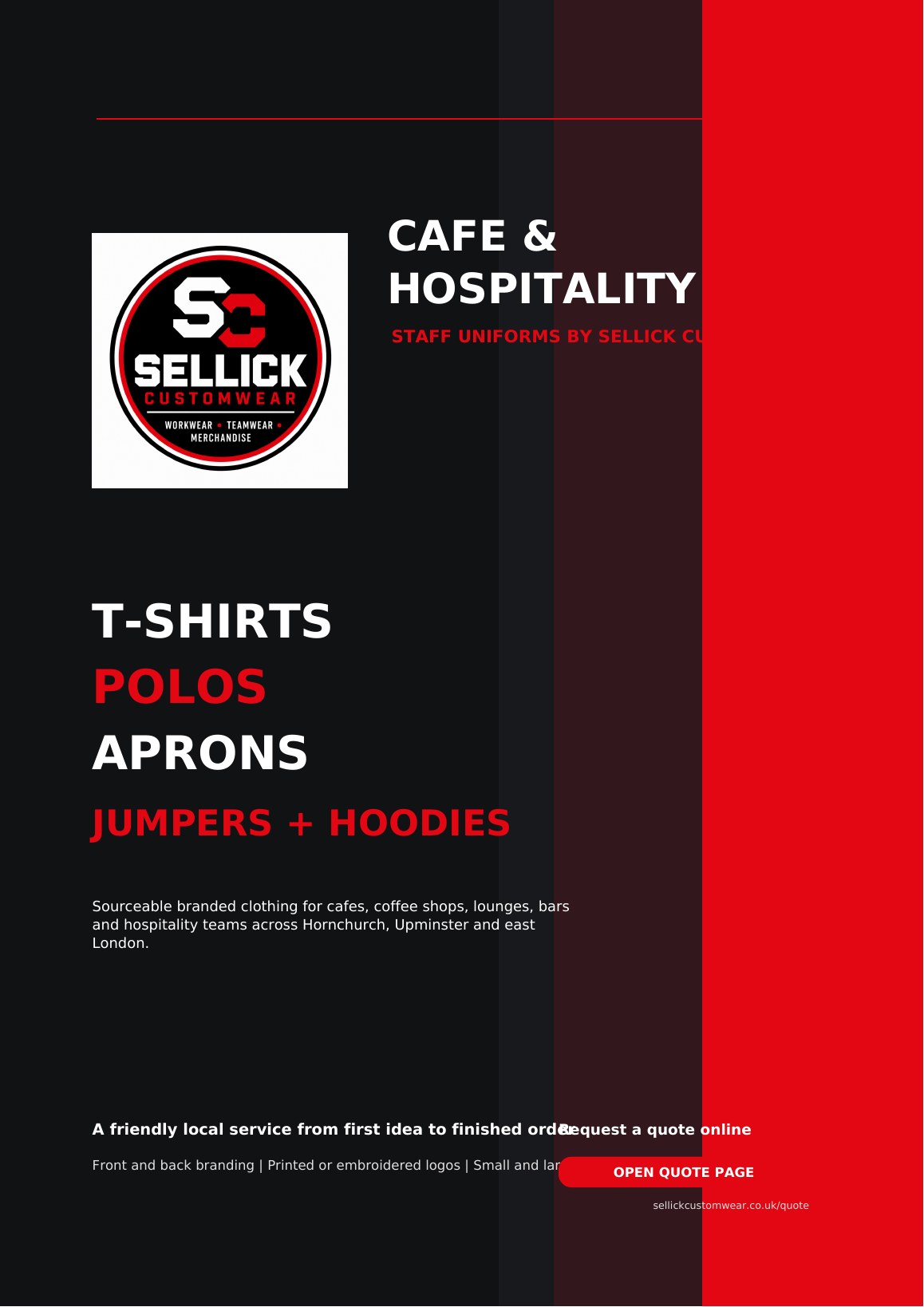 Café and hospitality catalogue cover